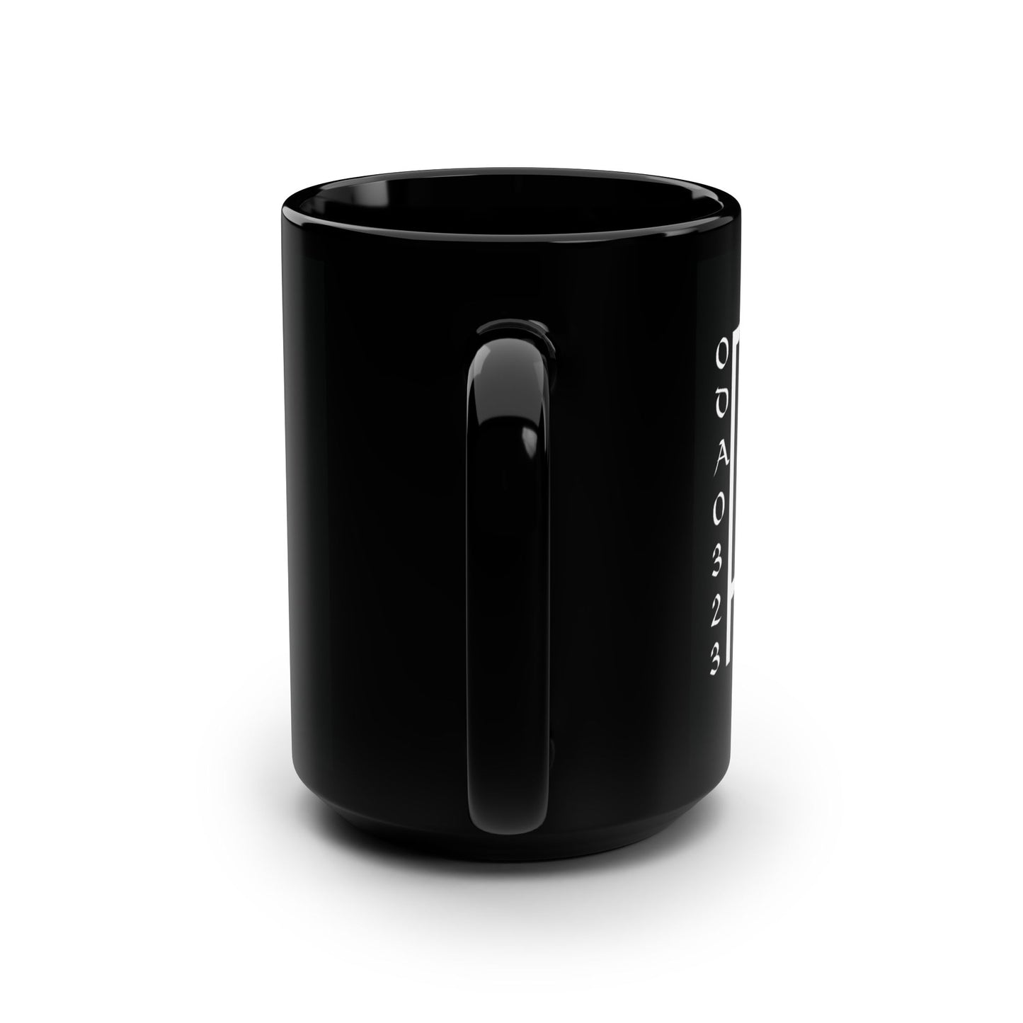 23 Legacy Crest Black Mug, 15oz