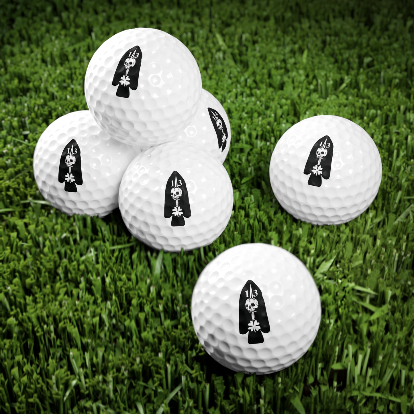 13 Crest Golf Balls, 6pcs