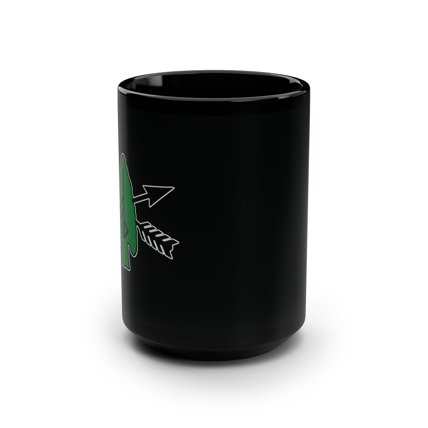 23 Crest Black Mug, 15oz