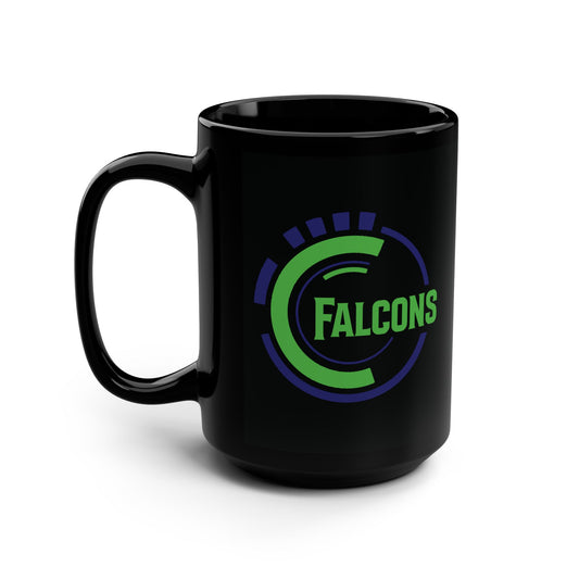 PTA Falcons Black Mug, 15oz