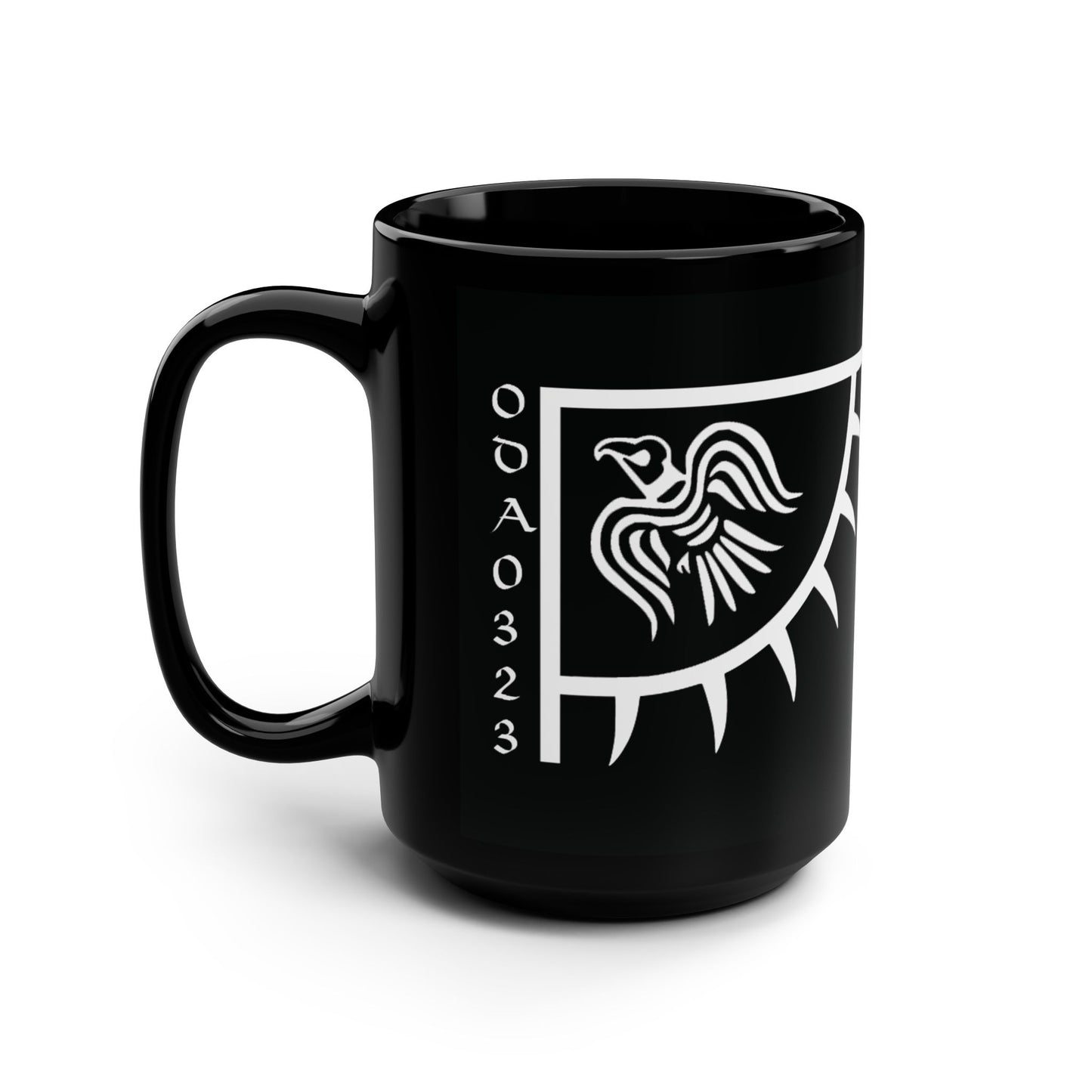 23 Legacy Crest Black Mug, 15oz