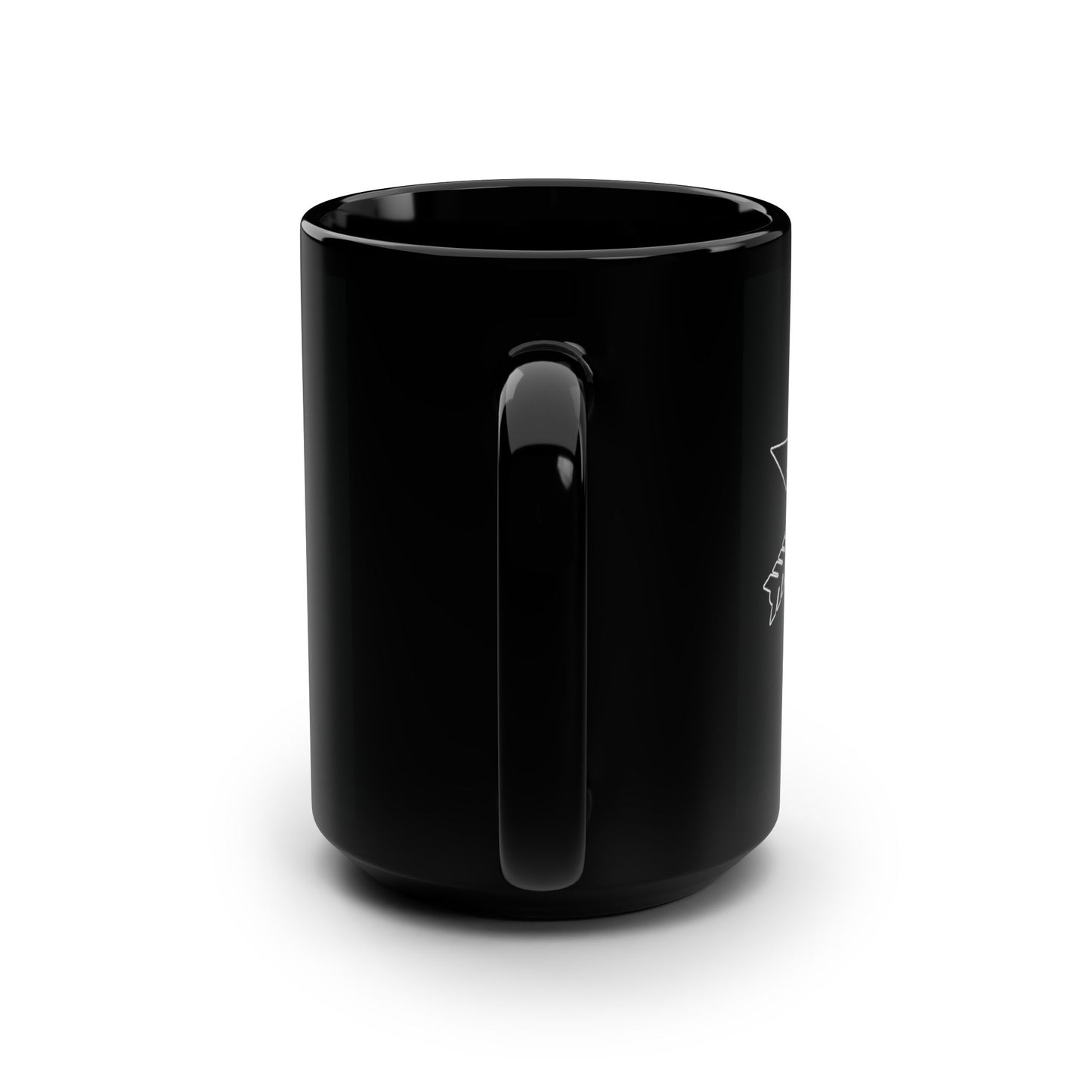 23 Crest Black Mug, 15oz